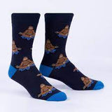 Men's Crew Sock - Meditating Bigfoot