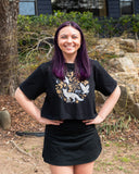 Women's Woodlands Crop Tee - Black