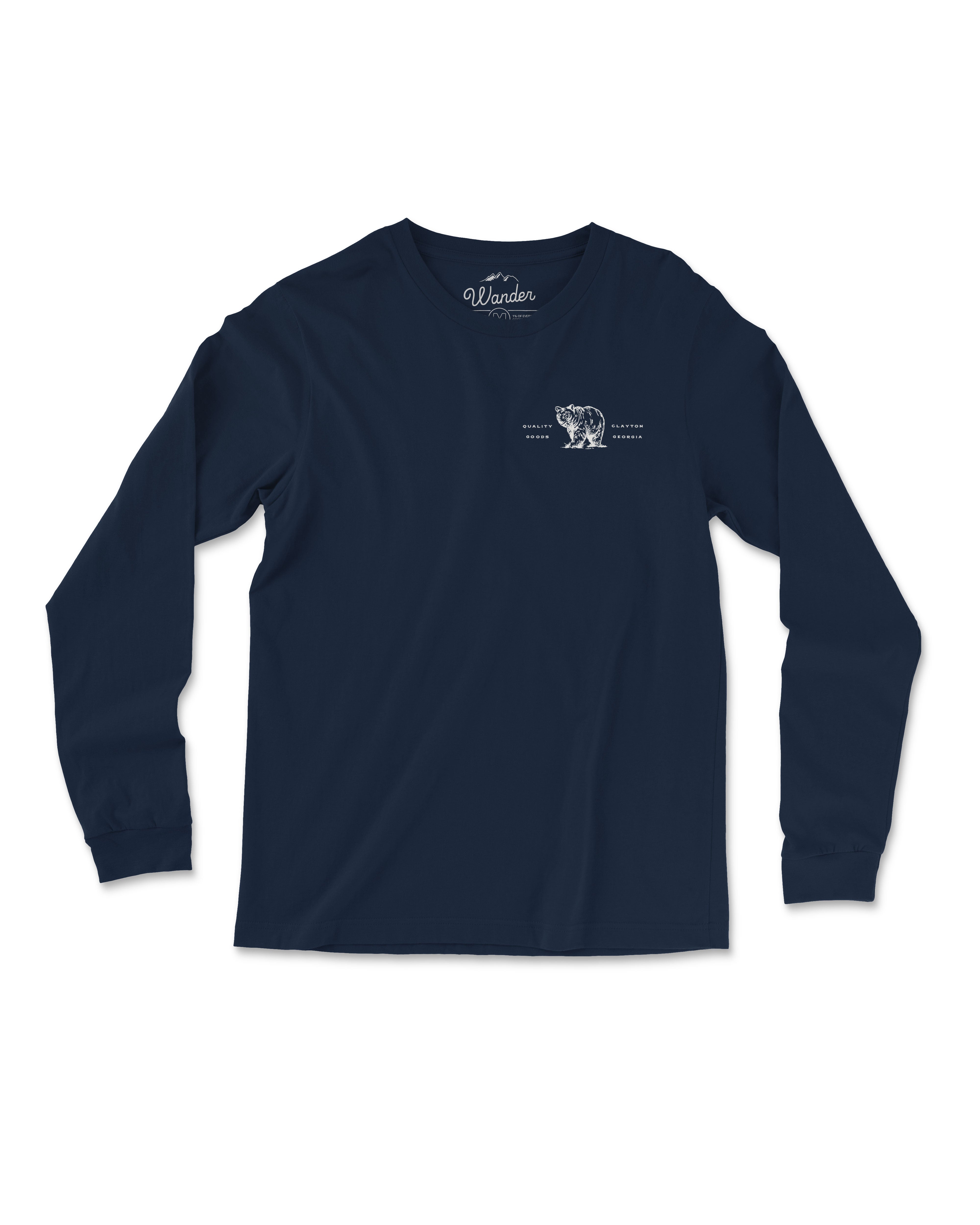 Unisex Wander Boldly LS - Navy