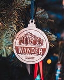 Wander Engraved Wood Ornament