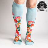 Women's Knee High Sock - Wonderland Mushrooms