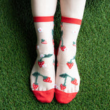 Women's Crew Sock - Berry Cute