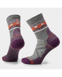 Women's SW Hike LC Zig Zag Valley Mid Crew - Ash/Charcoal