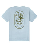 Wander Heron Tee - Light Washed