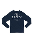 Unisex Wander Boldly LS - Navy