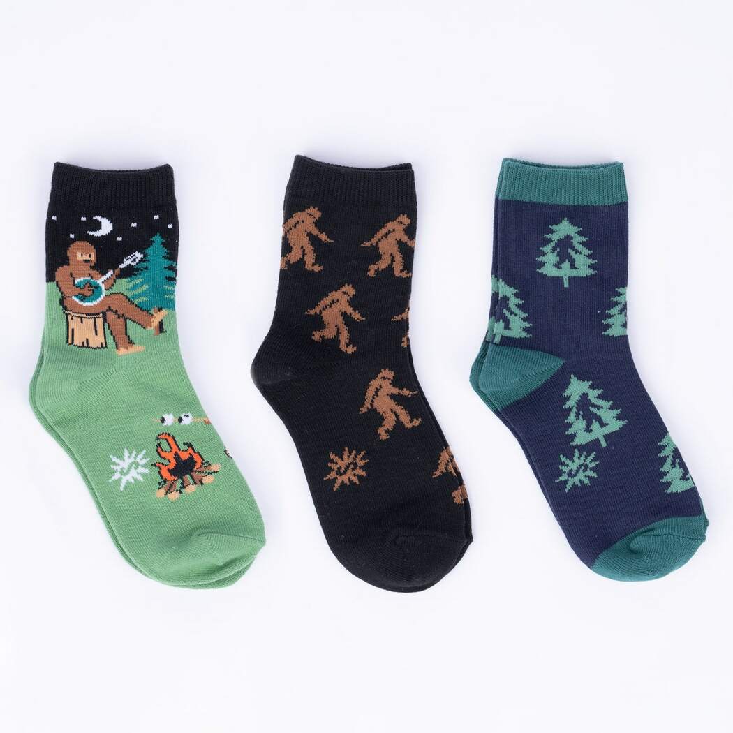Youth Crew Sock - Sasquatch Campout 3 Pack