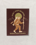 Bigfoot Sticker - Brown