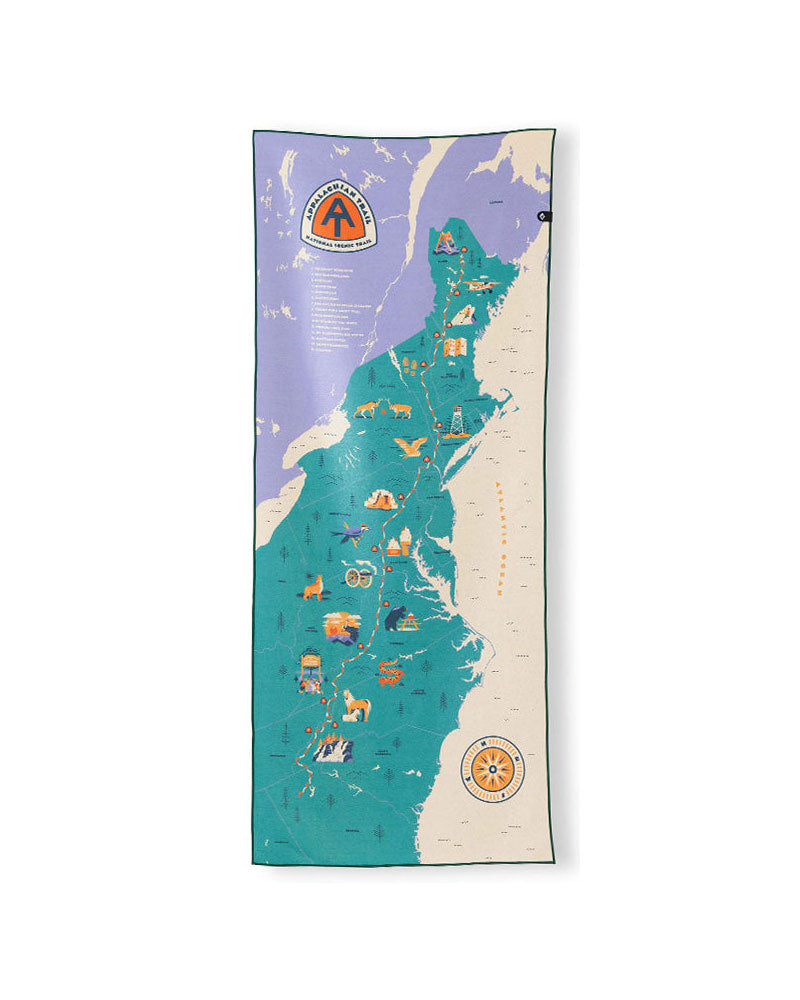 Nomadix Appalachian Trail Map Towel