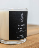 West & Peak Glass Candle - Scouts Honor